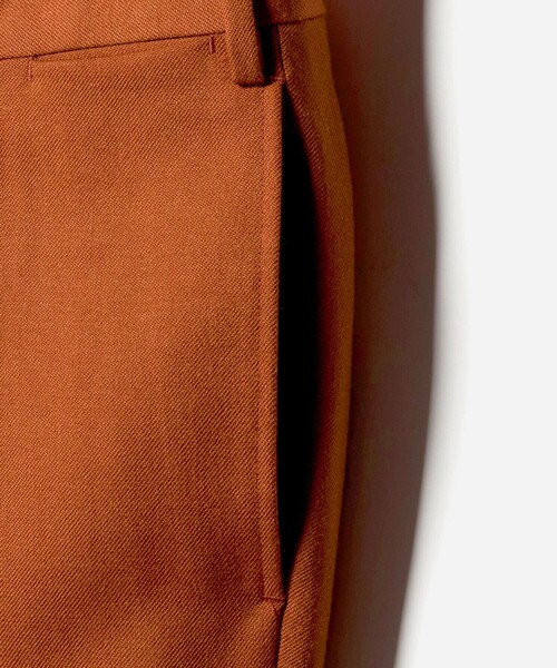 UNITED ARROWS & SONS（ユナイテッドアローズアンドサンズ）の「＜UNITED ARROWS & SONS by MASATAKA HATTORI＞REG 1P TROUSERS/スラックス（スラックス・メンズ・ブラック/ダークオレンジ・50/46/44/48）」の9枚目の写真