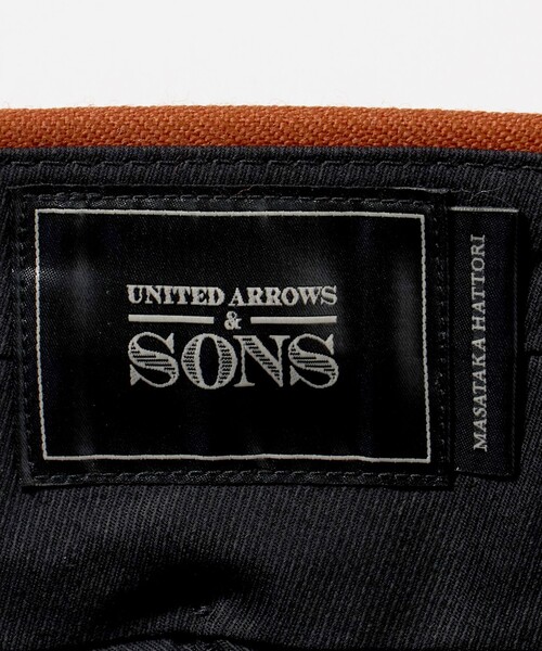 UNITED ARROWS & SONS（ユナイテッドアローズアンドサンズ）の「＜UNITED ARROWS & SONS by MASATAKA HATTORI＞REG 1P TROUSERS/スラックス（スラックス・メンズ・ブラック/ダークオレンジ・50/46/44/48）」の7枚目の写真