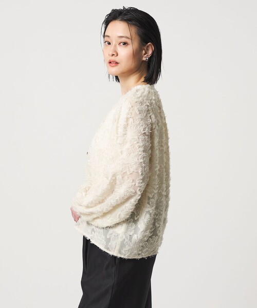 A DAY IN THE LIFE UNITED ARROWS（アデイインザライフユナイテッドアローズ）の「カットジャガード オーバーシャツ ＜A DAY IN THE LIFE＞（シャツ/ブラウス・レディース・ライム/オフホワイト/ダークグレー・FREE）」の21枚目の写真