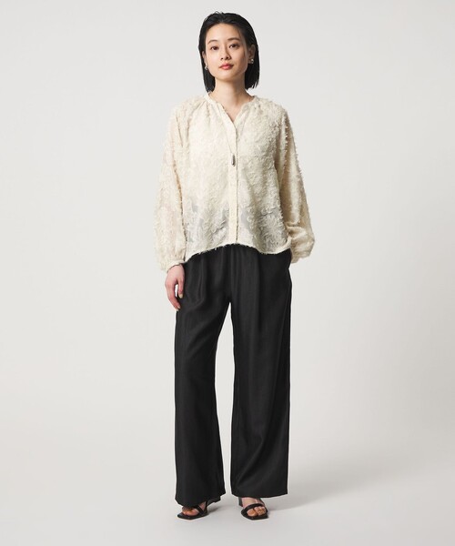 A DAY IN THE LIFE UNITED ARROWS（アデイインザライフユナイテッドアローズ）の「カットジャガード オーバーシャツ ＜A DAY IN THE LIFE＞（シャツ/ブラウス・レディース・ライム/オフホワイト/ダークグレー・FREE）」の20枚目の写真