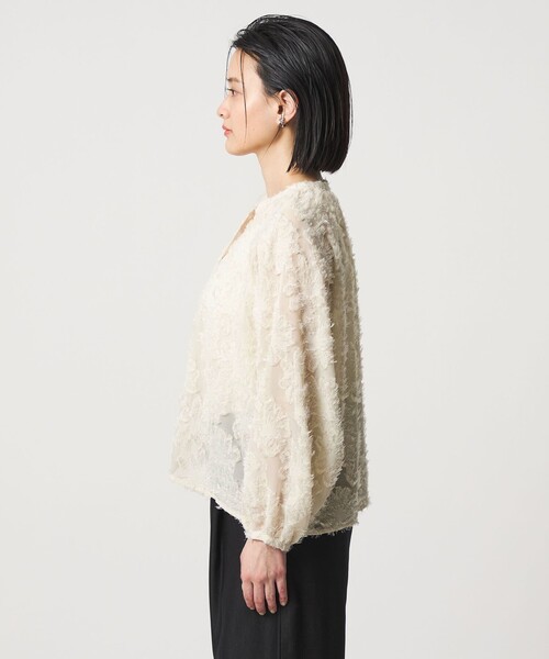 A DAY IN THE LIFE UNITED ARROWS（アデイインザライフユナイテッドアローズ）の「カットジャガード オーバーシャツ ＜A DAY IN THE LIFE＞（シャツ/ブラウス・レディース・ライム/オフホワイト/ダークグレー・FREE）」の17枚目の写真