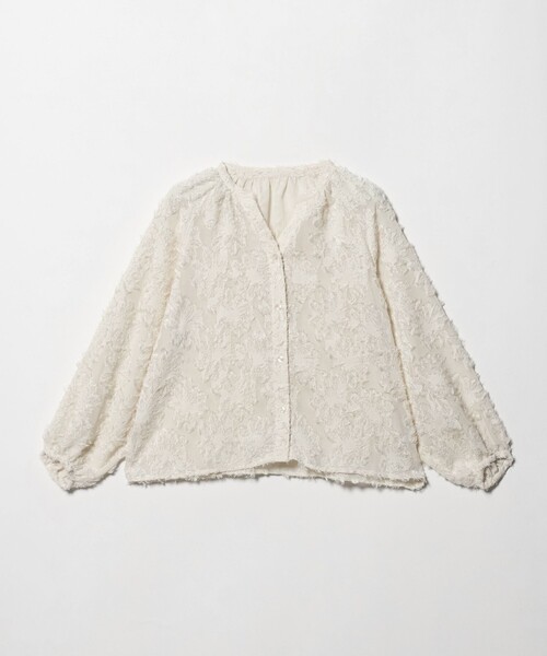 A DAY IN THE LIFE UNITED ARROWS（アデイインザライフユナイテッドアローズ）の「カットジャガード オーバーシャツ ＜A DAY IN THE LIFE＞（シャツ/ブラウス・レディース・ライム/オフホワイト/ダークグレー・FREE）」の15枚目の写真