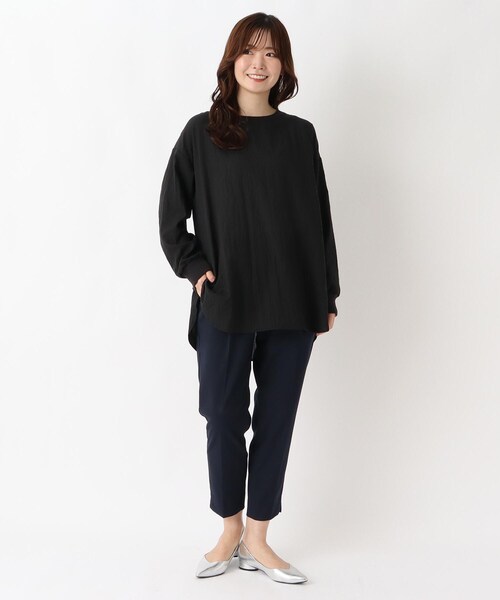 one'sterrace(ワンズテラス)の「リップル 長袖レイヤードプルオーバーシャツ(シャツ/ブラウス・レディース・アイボリー系8/ブラック系8/ブルー系その他7・02)」の15枚目の写真
