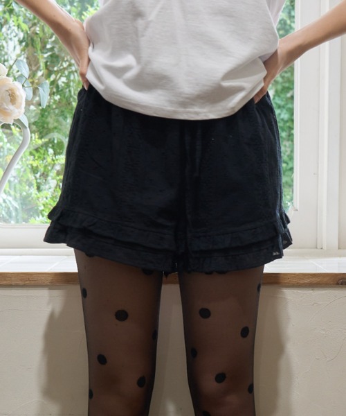 Birthday room(バースデイルーム)の「コットンショートPT/Cotton short PT(その他パンツ・レディース・ホワイト/ブラック・FREE)」の17枚目の写真