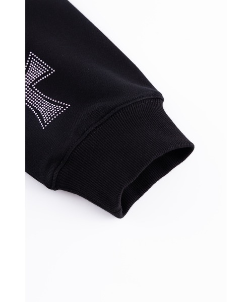 UNKNOWN LONDON(アンノウン・ロンドン)の「ジップフーディ|Black x Pink Allover Cross Rhinestone Zip Hoodie|Unknown London(パーカー・メンズ・ブラック・MEDIUM/SMALL/X-LARGE/LARGE)」の8枚目の写真