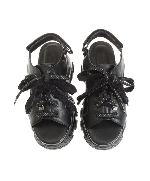 EMODA（エモダ）の「オーバーテープスニーカー（スニーカー・レディース・ブラック/ホワイト・LARGE/MEDIUM/SMALL）」の4枚目の写真