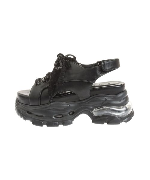 EMODA（エモダ）の「オーバーテープスニーカー（スニーカー・レディース・ブラック/ホワイト・LARGE/MEDIUM/SMALL）」の5枚目の写真