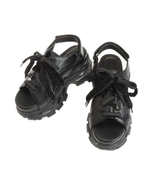 EMODA（エモダ）の「オーバーテープスニーカー（スニーカー・レディース・ブラック/ホワイト・LARGE/MEDIUM/SMALL）」の10枚目の写真