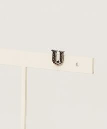 【U】レタードピアスSV925(OG)