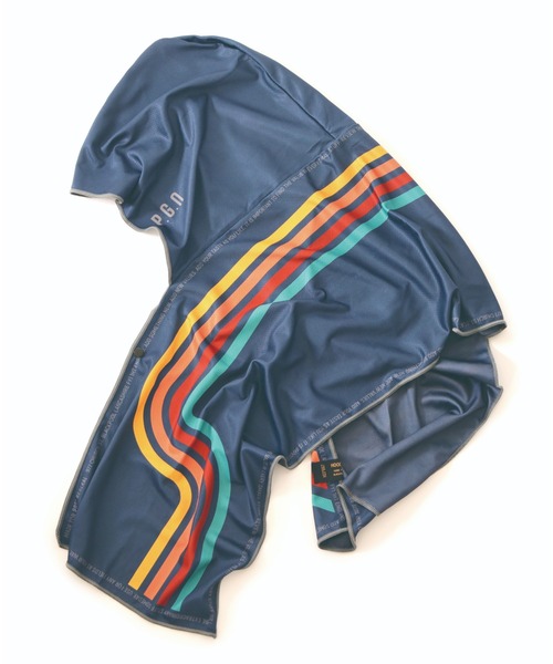 POST GENERAL(ポストジェネラル)の「【POSTPOST GENERAL/ポストジェネラル】QUICK-DRY HOODIE TOWEL UV /#P/G 085(アウトドアグッズ・メンズ・ネイビー/ベージュ/ブラック/ブルー系その他/グレー系その他/ブルー・FREE)」の4枚目の写真