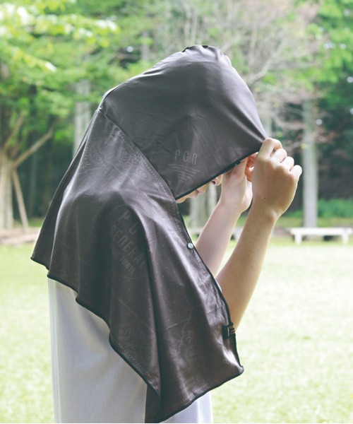 POST GENERAL(ポストジェネラル)の「【POSTPOST GENERAL/ポストジェネラル】QUICK-DRY HOODIE TOWEL UV /#P/G 085(アウトドアグッズ・メンズ・ネイビー/ベージュ/ブラック/ブルー系その他/グレー系その他/ブルー・FREE)」の13枚目の写真