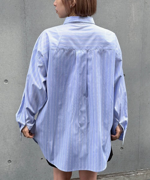 tiptop(ティップトップ)の「プリント入りBIGシャツ(シャツ/ブラウス・レディース・ブルー系その他/サックスブルー/オフホワイト・FREE)」の19枚目の写真