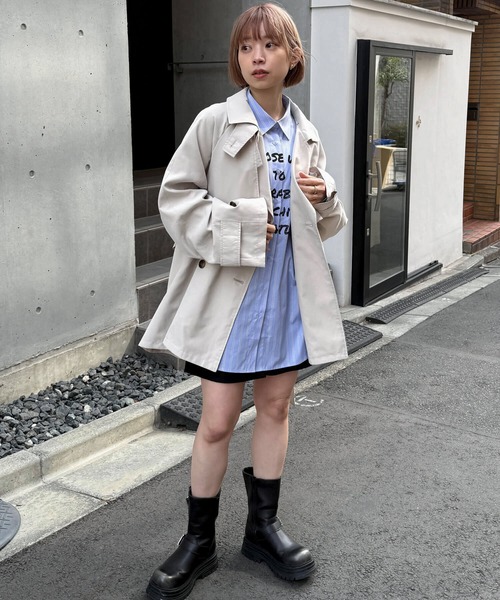 tiptop(ティップトップ)の「プリント入りBIGシャツ(シャツ/ブラウス・レディース・ブルー系その他/サックスブルー/オフホワイト・FREE)」の17枚目の写真