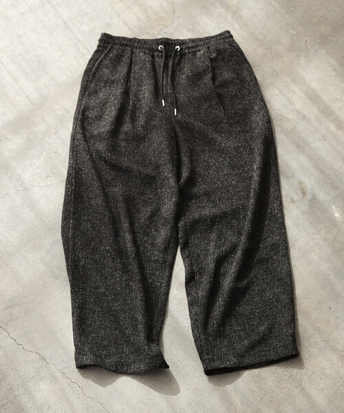 Firsthand(ファーストハンド)の「Firsthand/ファーストハンド スピンドル サマー ツイード イージー ワイドパンツ(スラックス・メンズ・ブラック/グレー/ベージュ/ネイビー・MEDIUM/LARGE)」の6枚目の写真