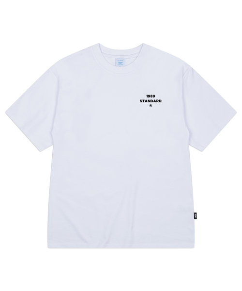 1989STANDARD(1989スタンダード)の「SMALL CENTER クールコットンオーバーサイズ半袖(SISSTD-0015)(Tシャツ/カットソー・メンズ・ホワイト/ライトグレー/ブラック/ネイビー・MEDIUM/LARGE/X-LARGE)」の6枚目の写真