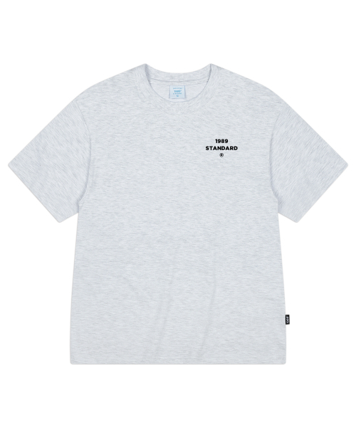 1989STANDARD(1989スタンダード)の「SMALL CENTER クールコットンオーバーサイズ半袖(SISSTD-0015)(Tシャツ/カットソー・メンズ・ホワイト/ライトグレー/ブラック/ネイビー・MEDIUM/LARGE/X-LARGE)」の5枚目の写真