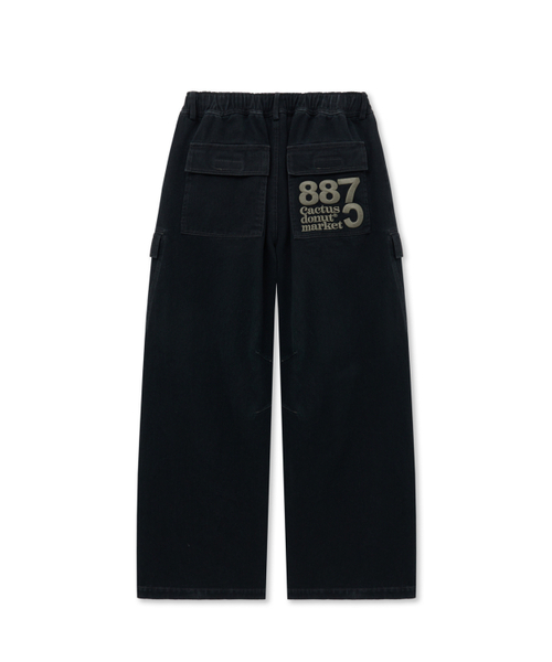 CACTUSDONUTMARKET（カクタスドーナツマーケット）の「Bold Embroidery Cargo Pants-Black（その他パンツ・レディース・その他・MEDIUM/LARGE）」の4枚目の写真