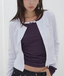 A'GEM/9 × .kom 『FANCY CLUB/ファンシークラブ』 AIRY BUTTON CARDIGAN/エアリーボタンカーディガン