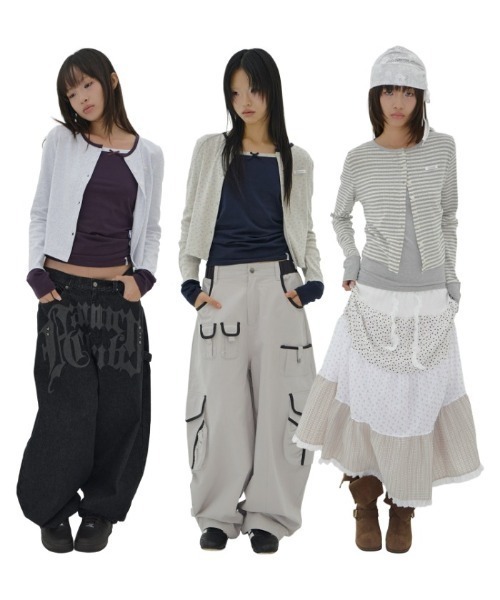 FANCY CLUB(ファンシークラブ)の「A'GEM/9 × .kom 『FANCY CLUB/ファンシークラブ』 AIRY BUTTON CARDIGAN/エアリーボタンカーディガン(カーディガン/ボレロ・レディース・グレー/ベージュ/A・FREE)」の12枚目の写真