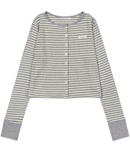 FANCY CLUB(ファンシークラブ)の「A'GEM/9 × .kom 『FANCY CLUB/ファンシークラブ』 AIRY BUTTON CARDIGAN/エアリーボタンカーディガン(カーディガン/ボレロ・レディース・グレー/ベージュ/A・FREE)」の21枚目の写真