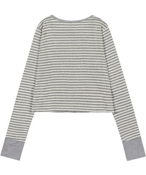 FANCY CLUB(ファンシークラブ)の「A'GEM/9 × .kom 『FANCY CLUB/ファンシークラブ』 AIRY BUTTON CARDIGAN/エアリーボタンカーディガン(カーディガン/ボレロ・レディース・グレー/ベージュ/A・FREE)」の22枚目の写真