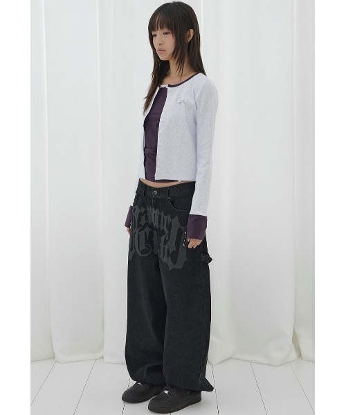 FANCY CLUB(ファンシークラブ)の「A'GEM/9 × .kom 『FANCY CLUB/ファンシークラブ』 AIRY BUTTON CARDIGAN/エアリーボタンカーディガン(カーディガン/ボレロ・レディース・グレー/ベージュ/A・FREE)」の19枚目の写真