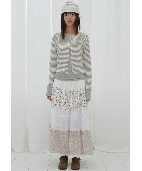 FANCY CLUB(ファンシークラブ)の「A'GEM/9 × .kom 『FANCY CLUB/ファンシークラブ』 AIRY BUTTON CARDIGAN/エアリーボタンカーディガン(カーディガン/ボレロ・レディース・グレー/ベージュ/A・FREE)」の13枚目の写真