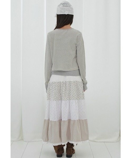 FANCY CLUB(ファンシークラブ)の「A'GEM/9 × .kom 『FANCY CLUB/ファンシークラブ』 AIRY BUTTON CARDIGAN/エアリーボタンカーディガン(カーディガン/ボレロ・レディース・グレー/ベージュ/A・FREE)」の15枚目の写真