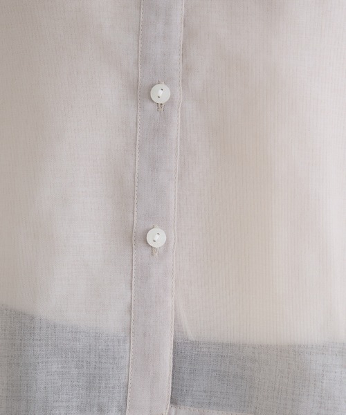 KATHARINE ROSS（キャサリンロス）の「【KATHARINE ROSS】バックプリーツシアーシャツ（シャツ/ブラウス・レディース・ライトブルー/ライトベージュ/ラベンダー・FREE）」の4枚目の写真