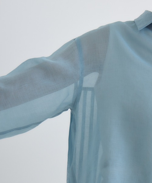 KATHARINE ROSS（キャサリンロス）の「【KATHARINE ROSS】バックプリーツシアーシャツ（シャツ/ブラウス・レディース・ライトブルー/ライトベージュ/ラベンダー・FREE）」の15枚目の写真