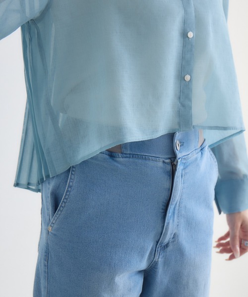 KATHARINE ROSS（キャサリンロス）の「【KATHARINE ROSS】バックプリーツシアーシャツ（シャツ/ブラウス・レディース・ライトブルー/ライトベージュ/ラベンダー・FREE）」の16枚目の写真