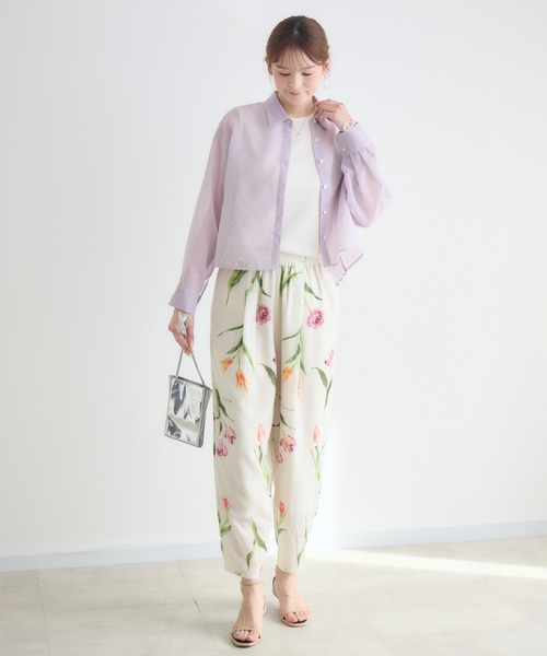 KATHARINE ROSS（キャサリンロス）の「【KATHARINE ROSS】バックプリーツシアーシャツ（シャツ/ブラウス・レディース・ライトブルー/ライトベージュ/ラベンダー・FREE）」の19枚目の写真