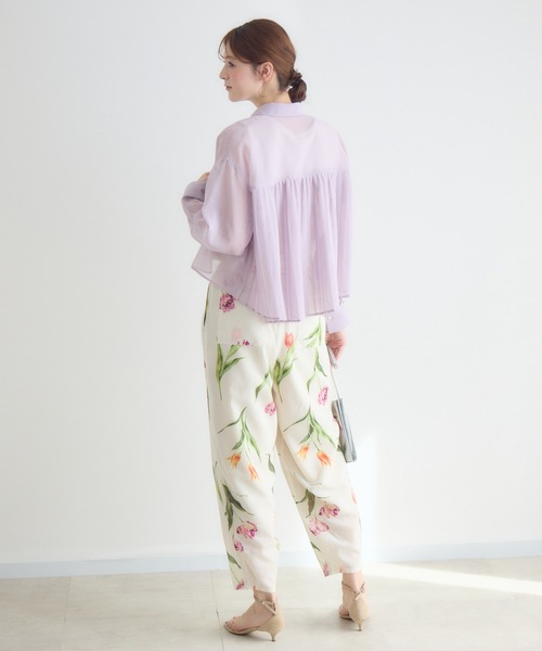 KATHARINE ROSS（キャサリンロス）の「【KATHARINE ROSS】バックプリーツシアーシャツ（シャツ/ブラウス・レディース・ライトブルー/ライトベージュ/ラベンダー・FREE）」の21枚目の写真