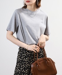 無地コットン天竺半袖Tシャツ