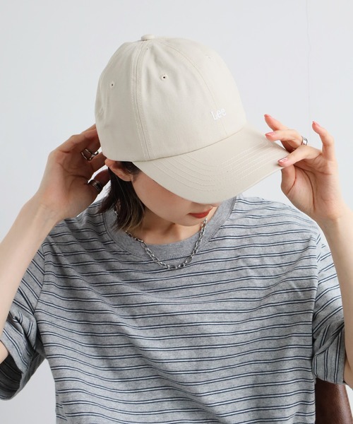 Lee(リー)の「【Lee/リー】LEE OGC 6P CAP / オーガニックコットン ワンポイント ベースボールキャップ(キャップ・メンズ・イエロー/ブラウン/ピンク/グリーン/グレー/ベージュ/ホワイト/ブルー/ブラック・FREE)」の21枚目の写真