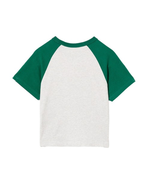 A BATHING APE（アベイシングエイプ）の「BABY DOPPY PRINTED RAGLAN CROP TEE（Tシャツ/カットソー・レディース・グレー/ホワイト・SMALL/X-SMALL）」の4枚目の写真