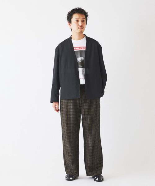 JOURNAL STANDARD relume（ジャーナルスタンダード　レリューム）の「European Flax / ヨーロピアン フラックス イージーパンツ（スラックス・メンズ・ブラウン系その他/ブラック/ブルー系その他/ベージュ・LARGE/MEDIUM）」の10枚目の写真