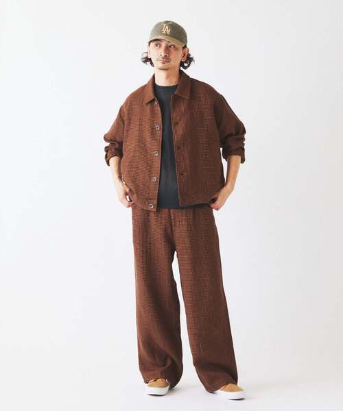 JOURNAL STANDARD relume（ジャーナルスタンダード　レリューム）の「European Flax / ヨーロピアン フラックス イージーパンツ（スラックス・メンズ・ブラウン系その他/ブラック/ブルー系その他/ベージュ・LARGE/MEDIUM）」の11枚目の写真