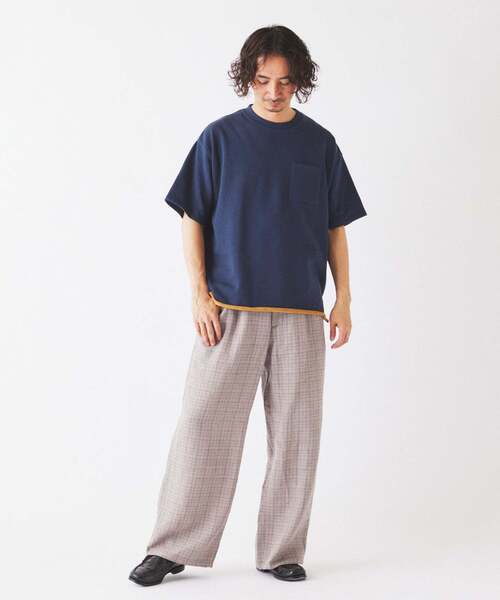 JOURNAL STANDARD relume（ジャーナルスタンダード　レリューム）の「European Flax / ヨーロピアン フラックス イージーパンツ（スラックス・メンズ・ブラウン系その他/ブラック/ブルー系その他/ベージュ・LARGE/MEDIUM）」の12枚目の写真