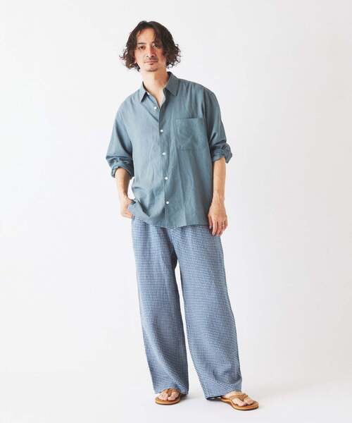 JOURNAL STANDARD relume（ジャーナルスタンダード　レリューム）の「European Flax / ヨーロピアン フラックス イージーパンツ（スラックス・メンズ・ブラウン系その他/ブラック/ブルー系その他/ベージュ・LARGE/MEDIUM）」の13枚目の写真
