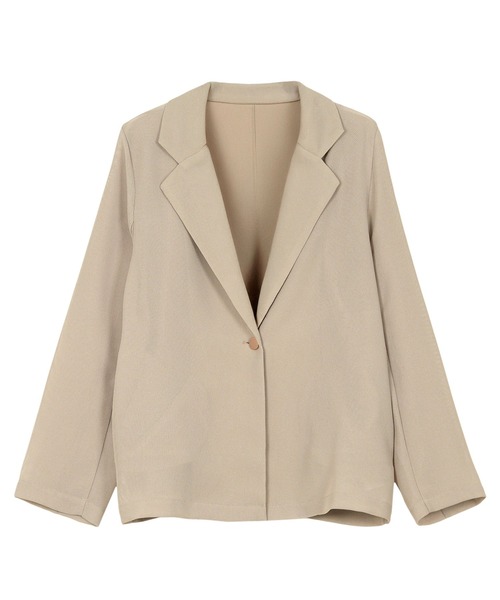 KOBE LETTUCE（コウベレタス）の「[ 低身長向けサイズ ] メッシュボタンジャケット（テーラードジャケット・レディース・ネイビー/ブラック/ベージュ・PM）」の17枚目の写真