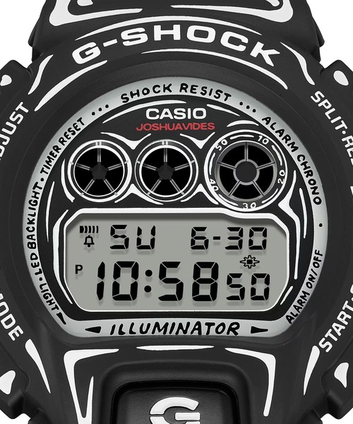 G-SHOCK（ジーショック）の「G-SHOCK/ジーショック 腕時計 Joshua Vides ジョシュア・ヴィーダス コラボレーションモデル DW-6900JV-1JR（デジタル腕時計・メンズ・ブラック・FREE）」の4枚目の写真