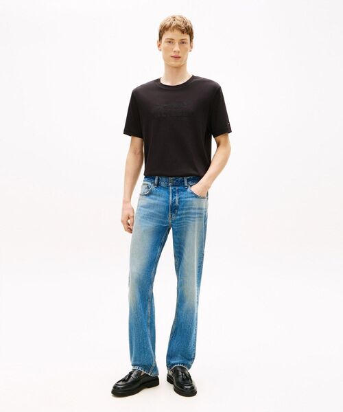 TOMMY HILFIGER(トミーヒルフィガー)の「ミックスメディアインターロックTシャツ(Tシャツ/カットソー・メンズ・ブラック/ベージュ/ネイビー・LARGE/SMALL/X-LARGE/MEDIUM)」の5枚目の写真