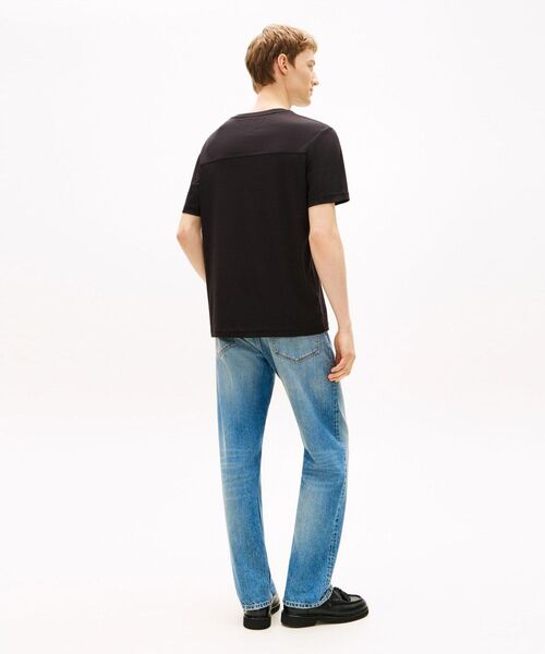 TOMMY HILFIGER(トミーヒルフィガー)の「ミックスメディアインターロックTシャツ(Tシャツ/カットソー・メンズ・ブラック/ベージュ/ネイビー・LARGE/SMALL/X-LARGE/MEDIUM)」の6枚目の写真