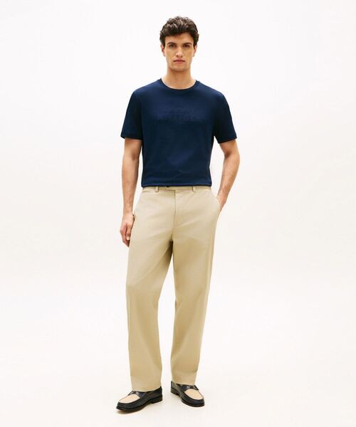 TOMMY HILFIGER(トミーヒルフィガー)の「ミックスメディアインターロックTシャツ(Tシャツ/カットソー・メンズ・ブラック/ベージュ/ネイビー・LARGE/SMALL/X-LARGE/MEDIUM)」の10枚目の写真