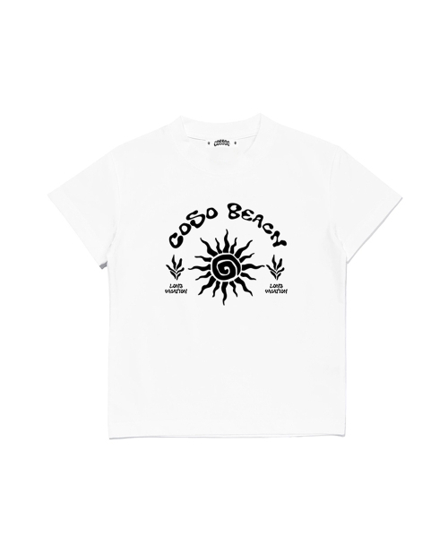 COSO(コソ)の「CCウーマンアートワーククロップTシャツ(ホワイト)(Tシャツ/カットソー・レディース・ホワイト・SMALL/MEDIUM)」の3枚目の写真