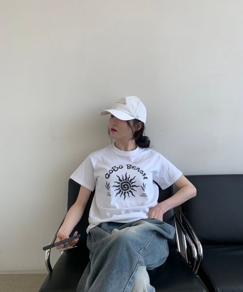 COSO(コソ)の「CCウーマンアートワーククロップTシャツ(ホワイト)(Tシャツ/カットソー・レディース・ホワイト・SMALL/MEDIUM)」の10枚目の写真