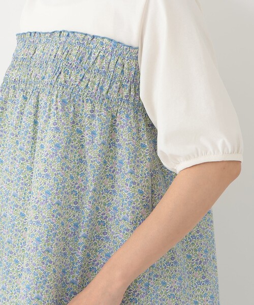 Afternoon Tea(アフタヌーンティー)の「切替プルオーバー/リバティプリント(Tシャツ/カットソー・レディース・ブルー/ネイビー/グリーン・MEDIUM)」の11枚目の写真