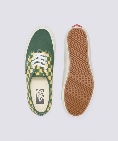 VANS(バンズ)の「VANS PREMIUM オーセンティック / LX Authentic 44 CHECKERBOARD F VN000EBNBR11(スニーカー・メンズ・グリーン・4/6/4.5/5/6.5/7/8.5/9/9.5/10/10.5/11)」の2枚目の写真