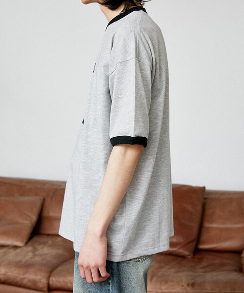 PUBLUX(パブリュクス)の「PUBLUX/パブリュクス <機能性素材>Mickey Mouse/ミッキーマウス/ スケッチ リンガーTシャツ 限定展開(Tシャツ/カットソー・メンズ・レッド/グレー/ネイビー/サックスブルー・LARGE/SMALL/MEDIUM)」の7枚目の写真